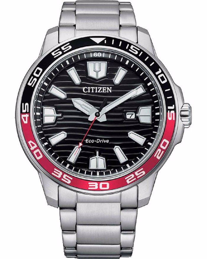 Roloi Citizen AW1527-86E Sports 100M  Eco-Drive Silver Stainless Steel Bracelet