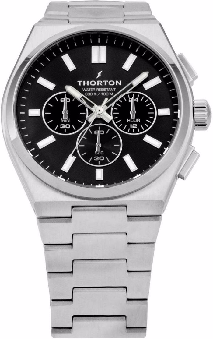 Roloi THORTON 9304331M TORSTEIN quartz 100M Silver Stainless Steel Bracelet