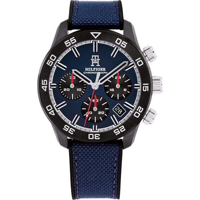Roloi Tommy Hilfiger 1792183  me ubridiko louri ufasma me kaoutsouk